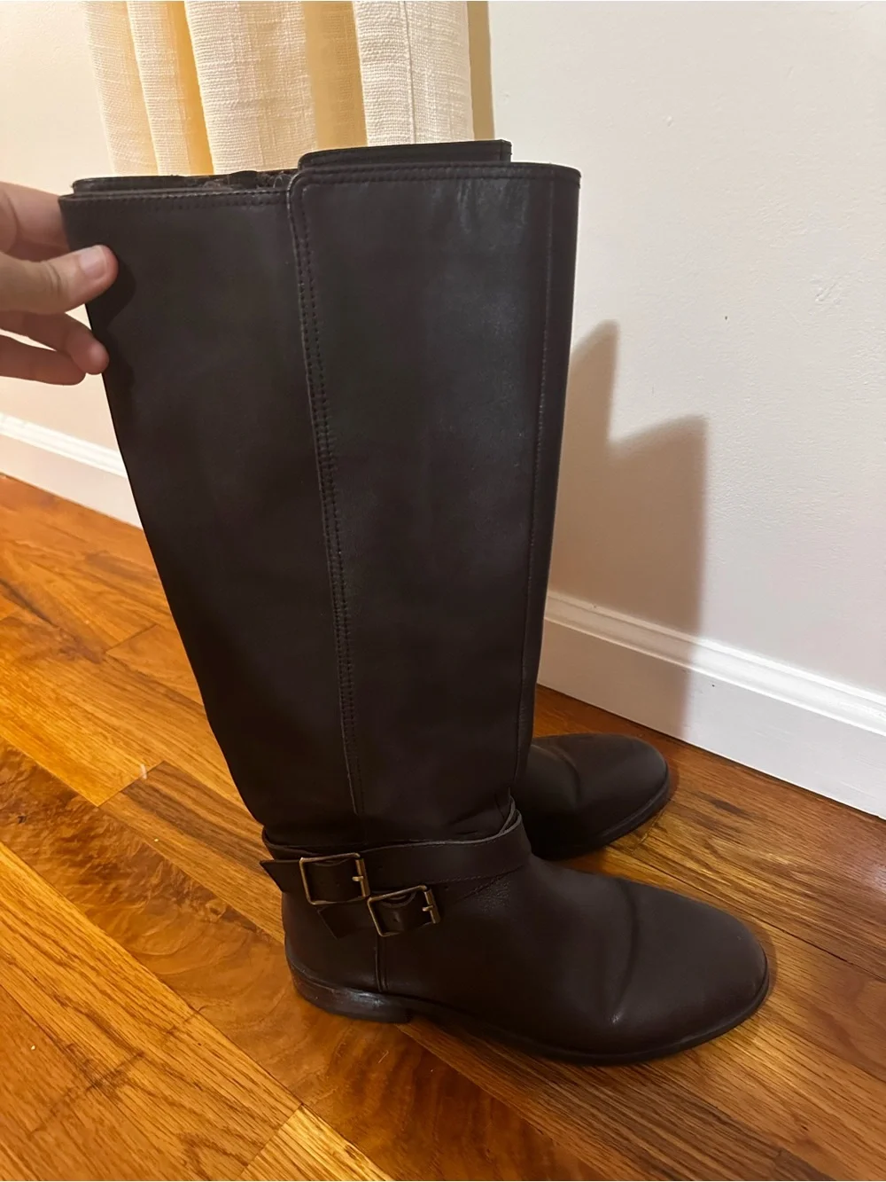 AEROSOLES Martha Stewart Julia Brown Knee High Boots Size 7